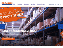 Tablet Screenshot of projahn.de